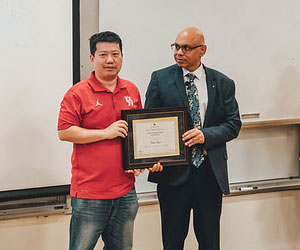 Dr. Yan Yao Receives the 2024 Career Innovator Award from Interim Dean Sharma